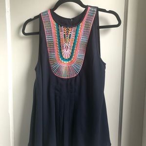 Anthropologie Navy Top